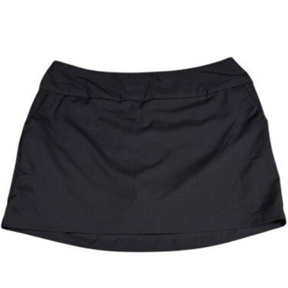 Adidas Skort Womens XL Black Golf Tennis Athletic Skirt Built-in Shorts Pockets